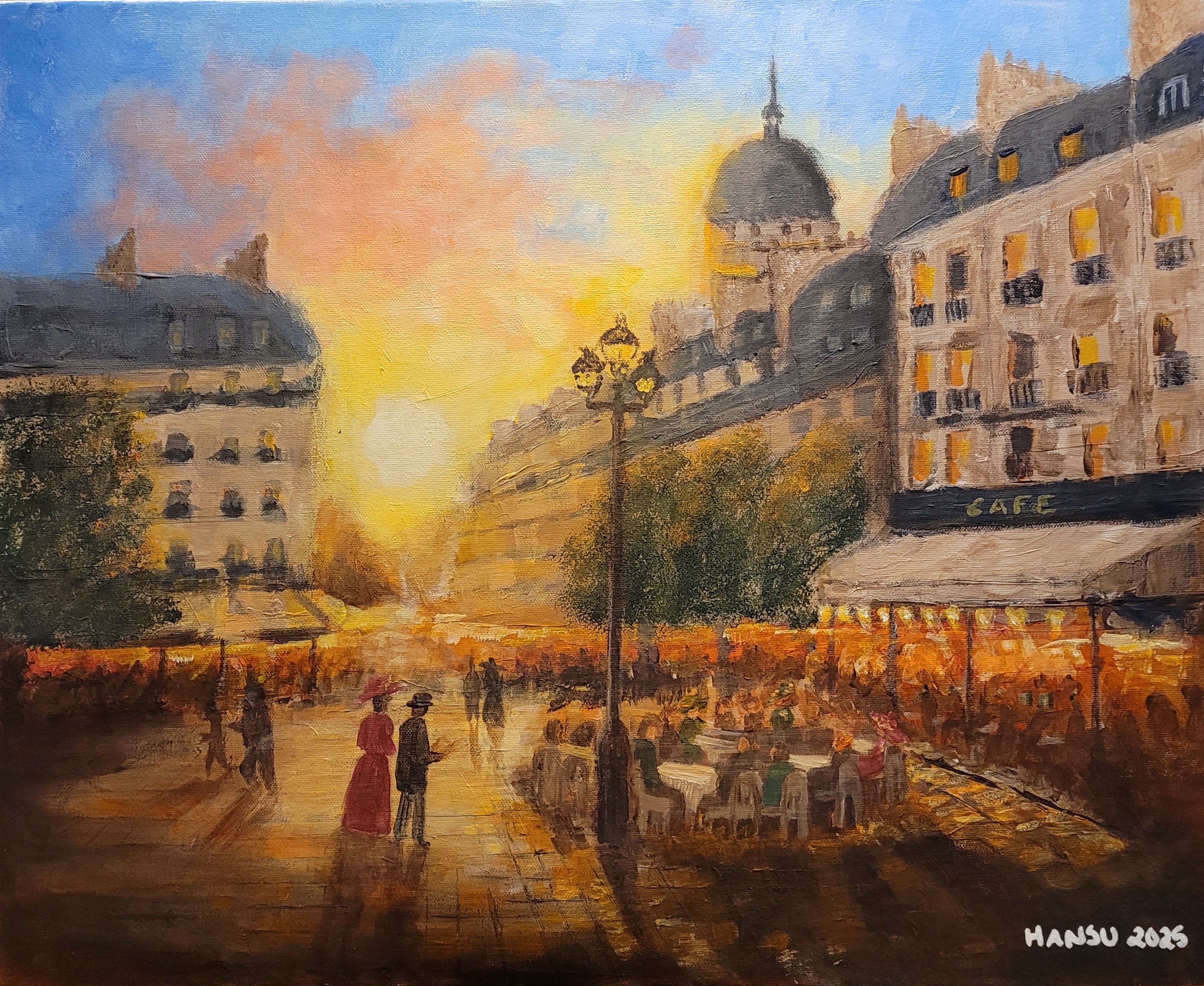 Place du marché Akryl på duk