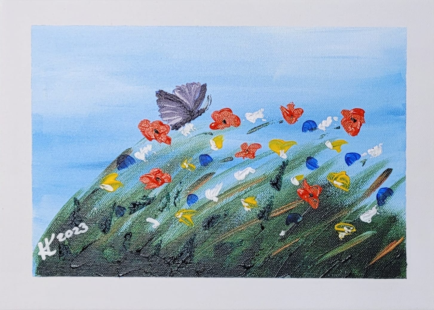 Butterfly Akryl på duk