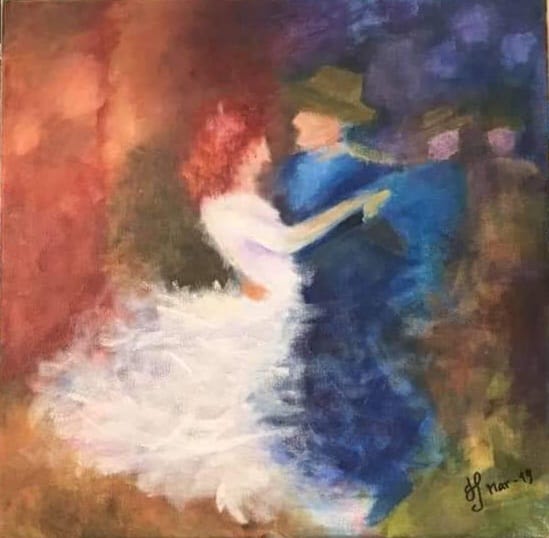 Dancers Akryl på duk - privat ägo