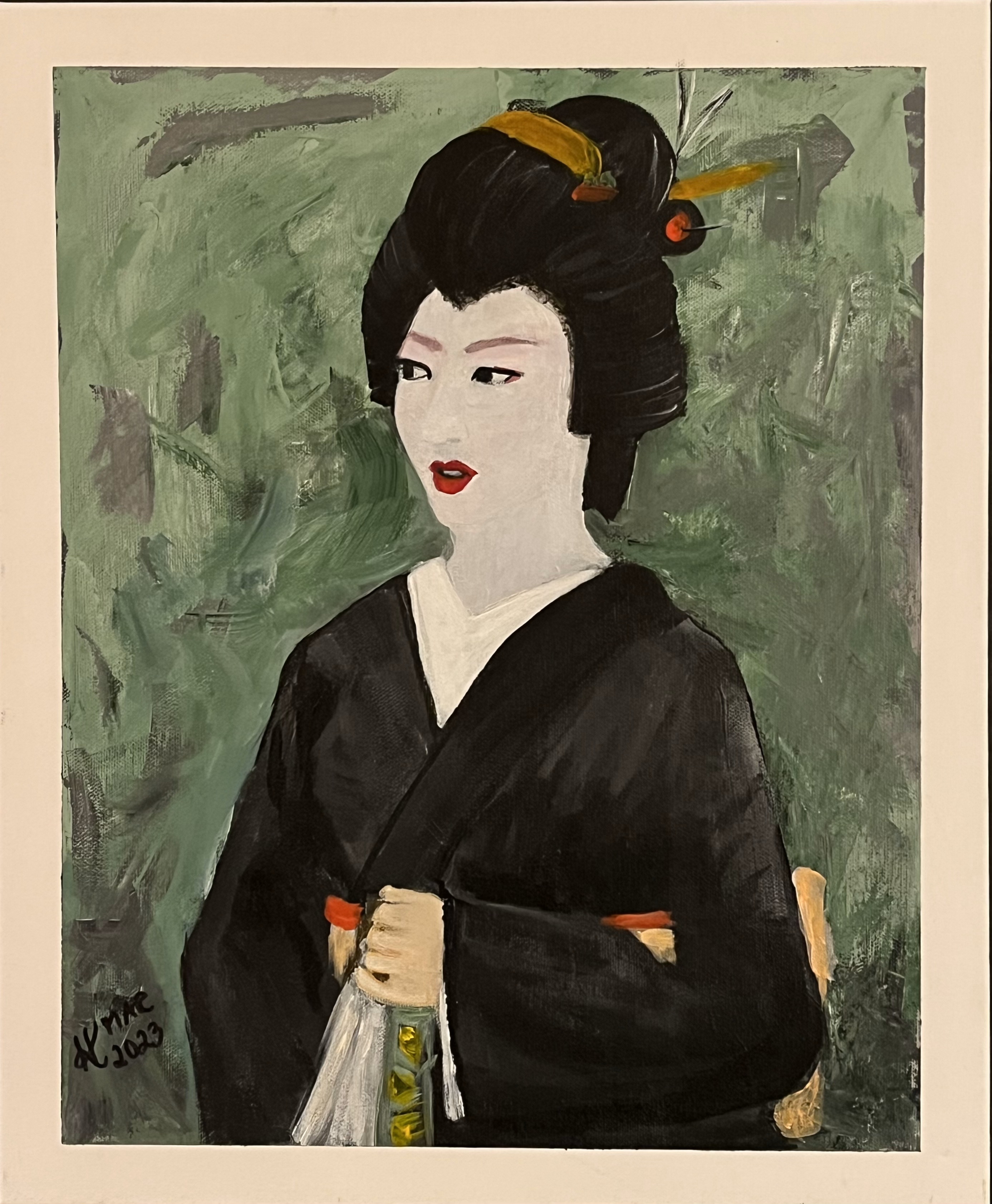 Geisha Akryl på duk