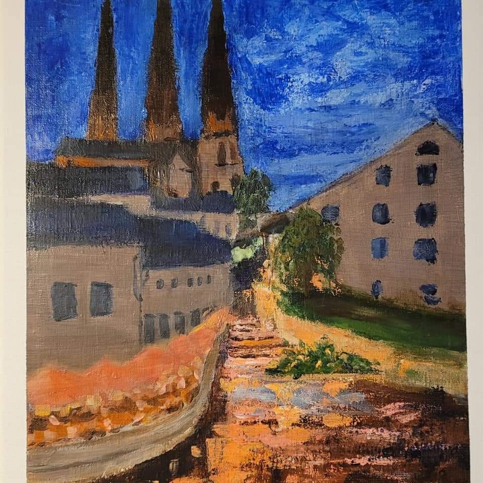 Uppsala Akryl på duk